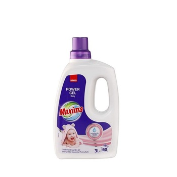 Detergent de rufe Sano Maxima Power Gel Baby (60sp) 3L Detergent de rufe Sano Maxima Power Gel Baby (60sp) 3L
