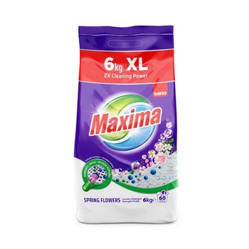 Detergent pudra Sano Maxima Spring Flowers (60sp) 6Kg Detergent pudra Sano Maxima Spring Flowers (60sp) 6Kg