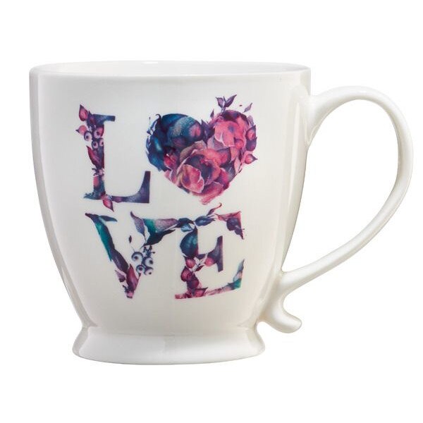 Cana cu talpa Ambition 480ml litere florale