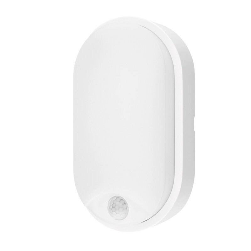 Lampa led de tavan sau perete,14W, alba, cu senzor de miscare pir, rezistenta la apa IP54, 4200K, lumina neutra, LBHS1442WE Ultralux