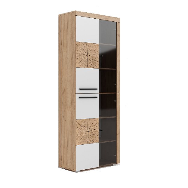 Vitrina 4 usi Wild A melaminat 16mm stejar auriu