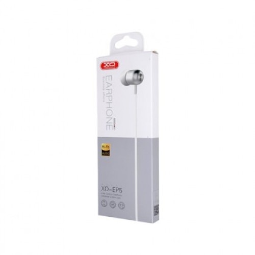 Casti HandsFree, XO-EP5, Jack 3,5mm, Silver Blister