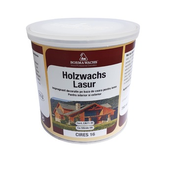 Impregnant decorativ pe baza de ceara pentru lemn, Borma Wachs, Holzwachs Lasur, Cires, 750 ml Impregnant decorativ pe baza de ceara pentru lemn, Borma Wachs, Holzwachs Lasur, Cires, 750 ml