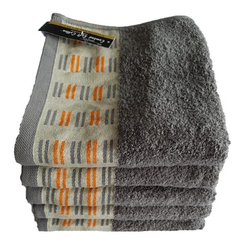 Set 5 Prosoape cross road,100 % bumbac , 50 x 90 cm , gri Set 5 Prosoape cross road,100 % bumbac , 50 x 90 cm , gri