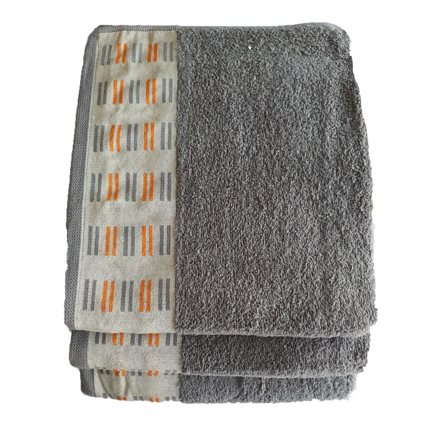 Set 3 Prosoape cross road,100 % bumbac , 70 x 140 cm , gri