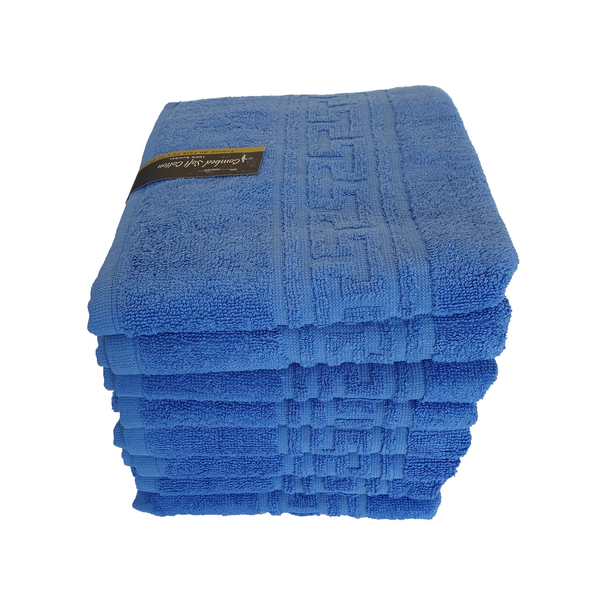 Set 8 Prosoape greek nou ,100% bumbac, 50 x 90 cm , royal blue