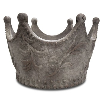 Ghiveci piatra, gri, forma coroana, 19x30 cm Ghiveci piatra, gri, forma coroana, 19x30 cm