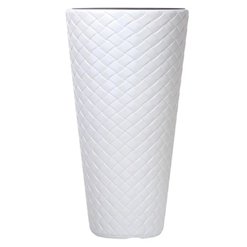 Ghiveci decorativ de flori, rotund, 78 cm, alb, Matuba Ghiveci decorativ de flori, rotund, 78 cm, alb, Matuba