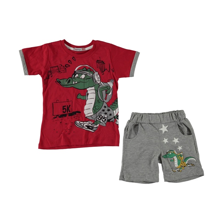 Compleu Schnappi rosu, Rosu/Negru