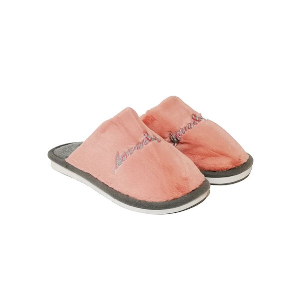Papuci casa dama Trendd Plush, Somon, 40-41