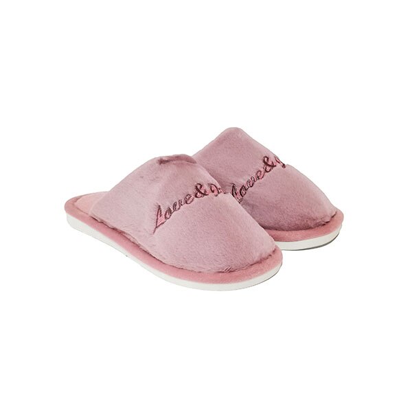 Papuci casa dama Trendd Plush, Mov