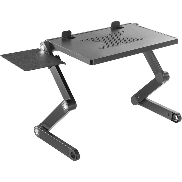 Stand laptop multifunctional A+ SLL031, ventilat cu mouse pad, 380x260mm