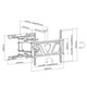 Suport TV de perete A+ LPA466, reglabil, 37"-80" (93cm-203cm), Negru