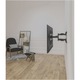 Suport TV de perete A+ LPA466, reglabil, 37"-80" (93cm-203cm), Negru