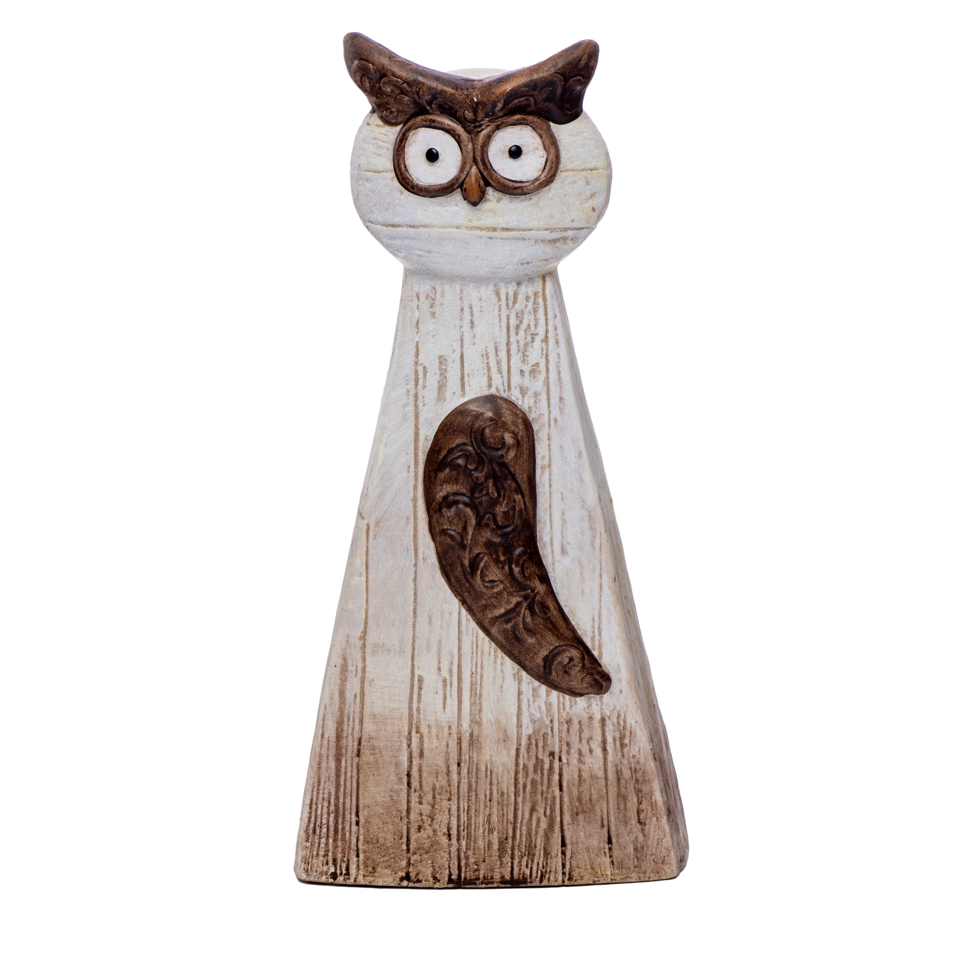 Statueta 'Cucuveaua Mirata', 27 cm, realizata din ceramica