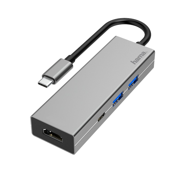Hama USB 3.1 TYPE-C dokkoló (2 USB, 1 USB TYPE-C, HDMI)