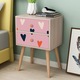 Autocolant Art Factory pentru mobilier, Inimioare negre pe fundal roz, autoadeziv, latime 50 cm x lungime 200 cm