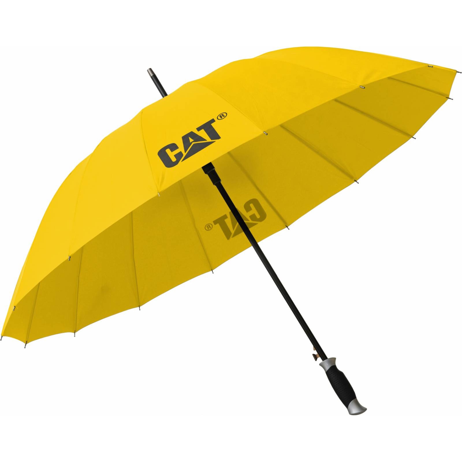 Umbrela CATERPILLAR Lash, automata, rezistenta la vant - galbena