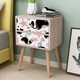 Autocolant Art Factory pentru mobilier, Balena neagra cu steluta de mare roz, autoadeziv, latime 50 cm x lungime 70 cm