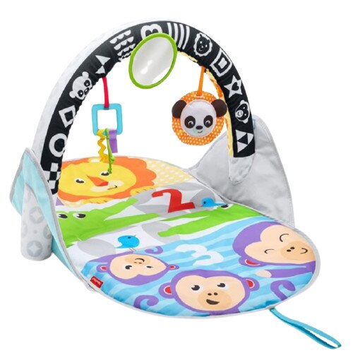 Cuvertura cu forme si oglinda, Fisher - Price, multicolor, 54 x 40 x 40 cm