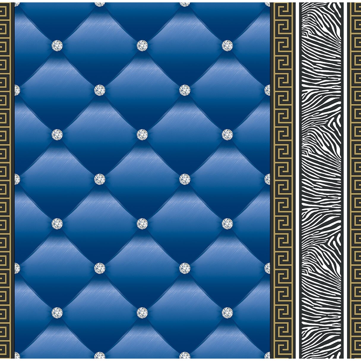 Tapet DEGRETS 1451 hartie Eileen 2 albastru, 0.53m x 10.05m, 5.3 mp