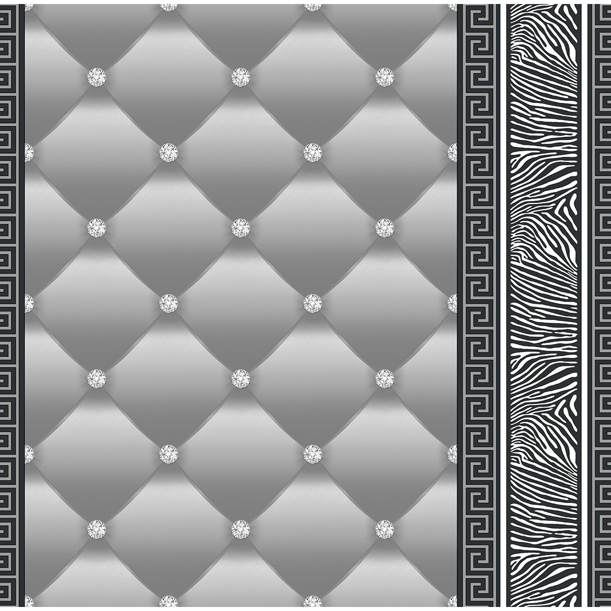 Tapet DEGRETS 1452 hartie Eileen 2 gri, 0.53m x 10.05m, 5.3 mp