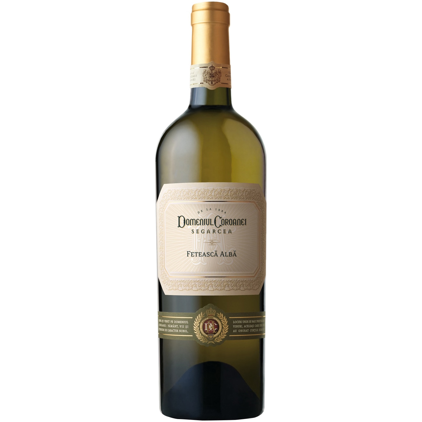 Vin Alb Segarcea Prestige, Feteasca Alba, Sec, 0.75l