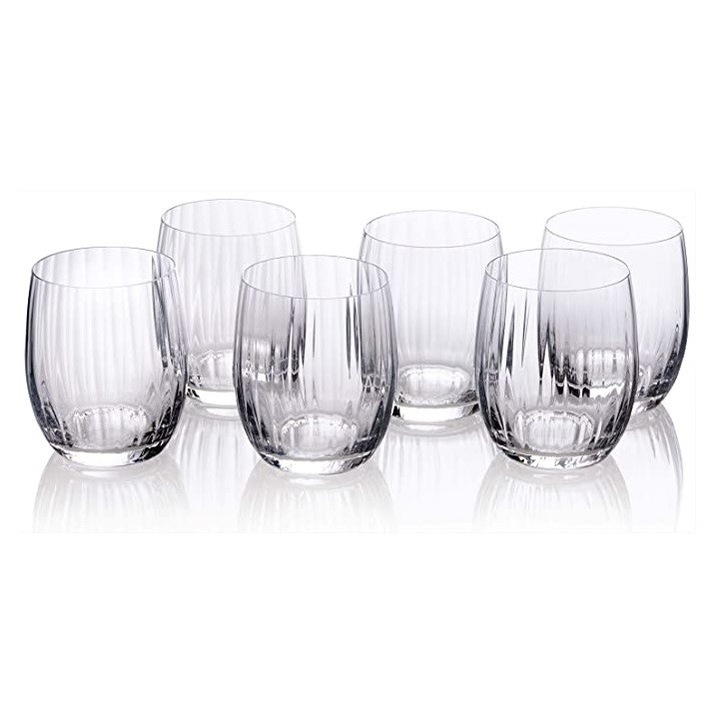 Комплект чаши за уиски Bohemia Crystal Waterfall, 6 броя