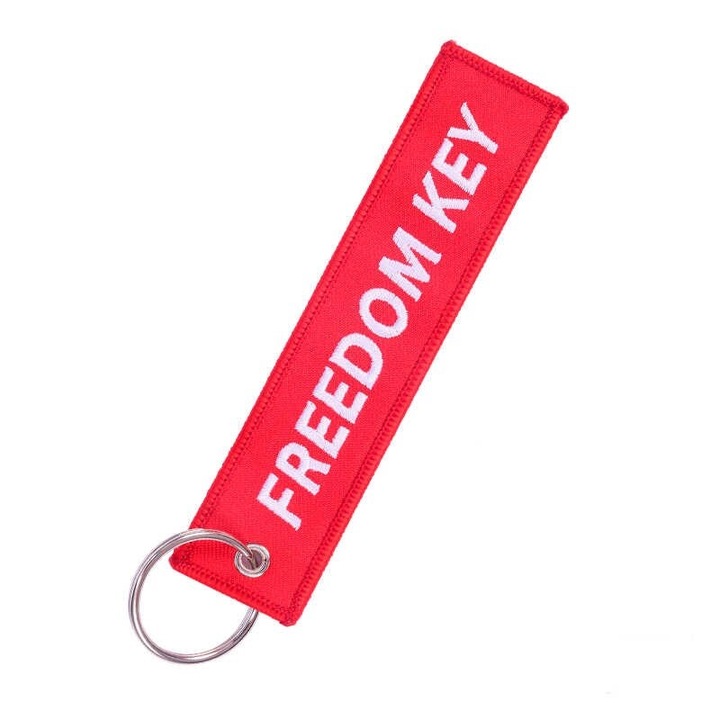 Ключодържател за автомобил мотоциклет, Freedom Key, червен