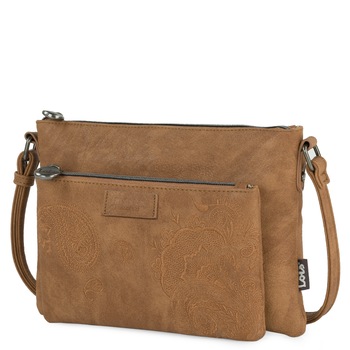 Geanta de dama LOIS 302666, Piele artificiala, 25,5x17,5x4 cm, maro deschis Geanta de dama LOIS 302666, Piele artificiala, 25,5x17,5x4 cm, maro deschis