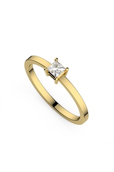 Inel de logodna, Coriolan, aur galben 18K, diamant 0.21 carate GVS1, 54 mm Inel de logodna, Coriolan, aur galben 18K, diamant 0.21 carate GVS1, 54 mm