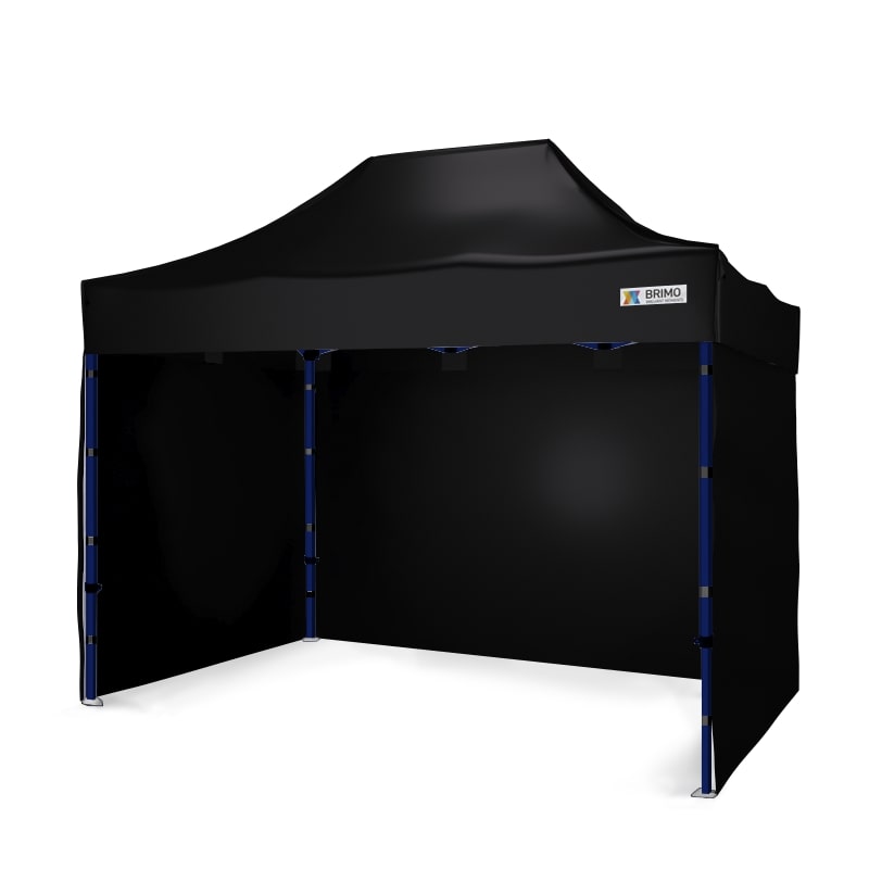 Pavilion pliant negru, BRIMO, Premium Otel, 2x3m