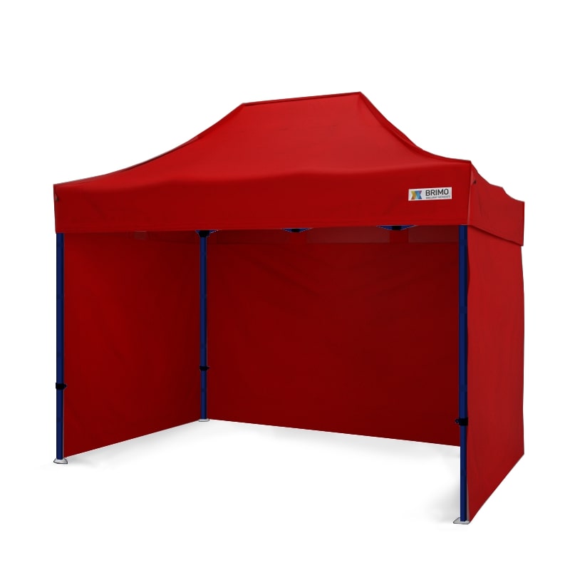 Pavilion pliant rosu, BRIMO, Premium Otel, 2x3m