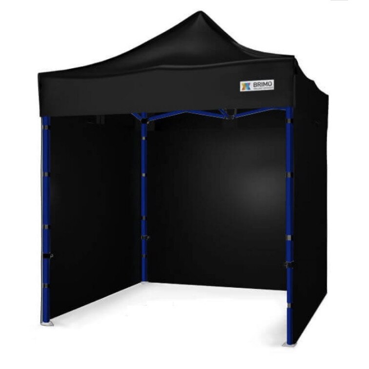 Cort de petrecere, BRIMO, Premium Otel, 2x2m, negru