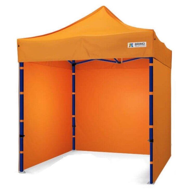 Cort de petrecere portocaliu, BRIMO, Premium Otel, 2x2m