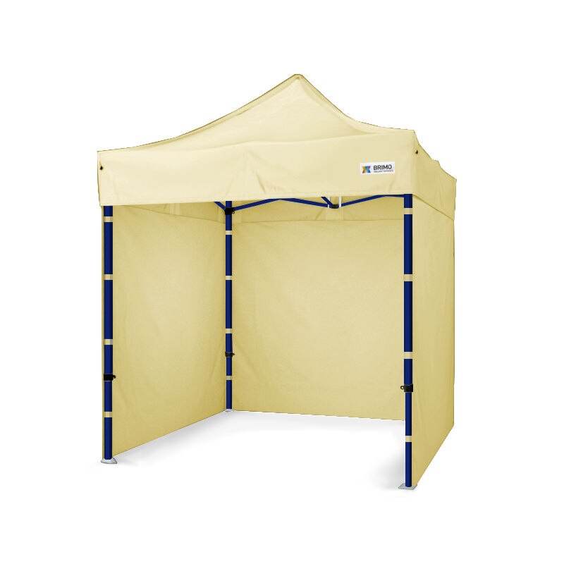 Cort de petrecere bej, BRIMO, Premium Otel, 2x2m