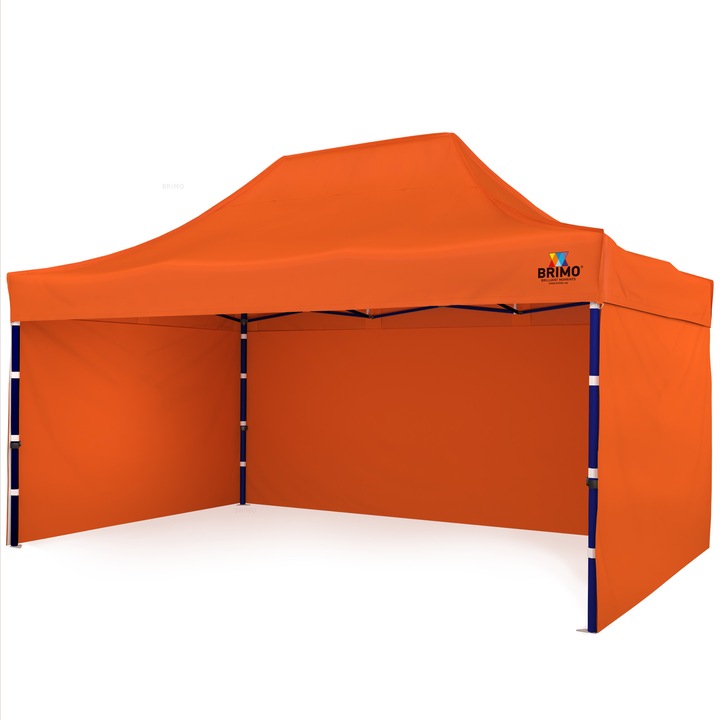 Cort pentru evenimente, Brimo Premium Otel, 3x4.5 m, portocaliu