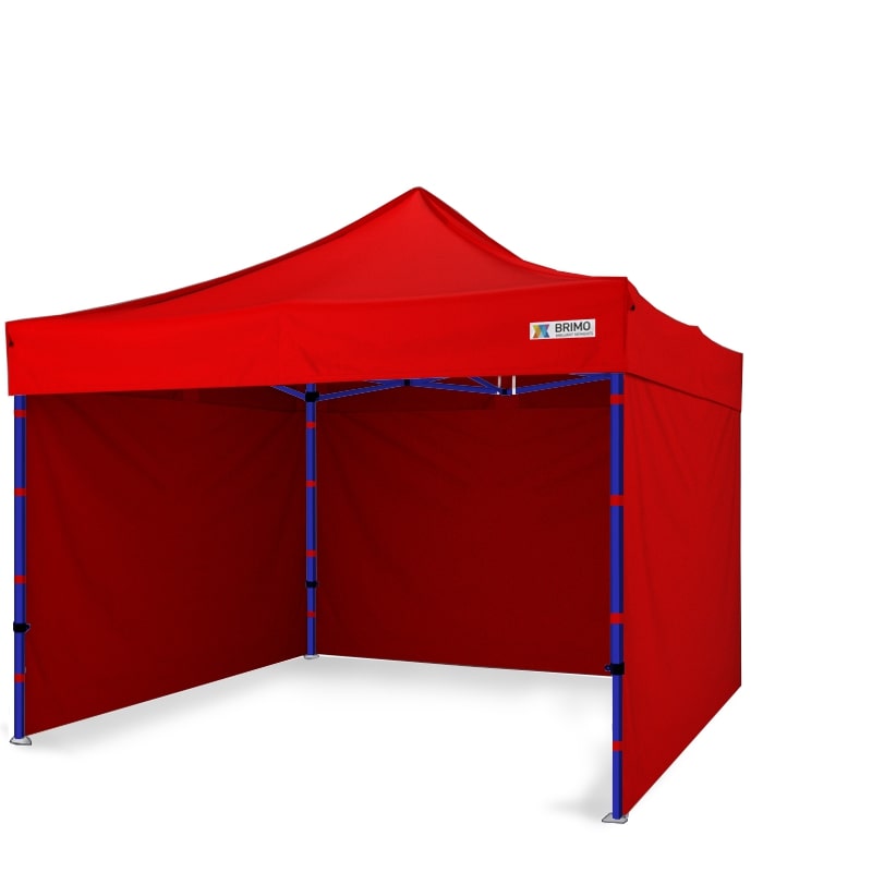Cort de bere rosu, BRIMO, Premium Otel, 3x3m