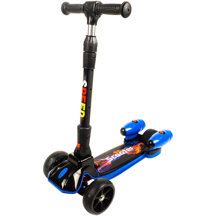 Тротинетка Action One® Mistique, С пара, Звуци и светлини, Cold Fire