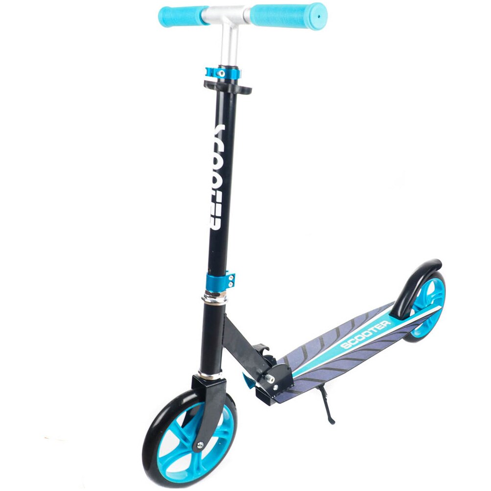 Trotineta Action One Evolution, pliabila, roti PU 200 mm, ABEC-7, cu cric, albastru