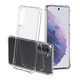 Szilikon burkolat Clear Extra Slim ütéscsillapító technológia, kompatibilis a Samsung Galaxy S21 5G telefonnal, átlátszó