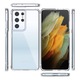 Szilikon burkolat Clear Extra Slim ütéscsillapító technológia, kompatibilis a Samsung Galaxy S21 Ultra 5G telefonnal, átlátszó