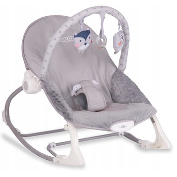 Balansoar bebelusi, Ricokids, Vibratii, Spatar reglabil, Jucarii, Gri Balansoar bebelusi, Ricokids, Vibratii, Spatar reglabil, Jucarii, Gri