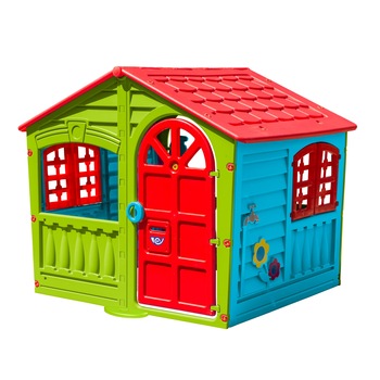 Casuta colorata de gradina pentru copii, se poate monta si in interior, 140x111x115 cm Casuta colorata de gradina pentru copii, se poate monta si in interior, 140x111x115 cm