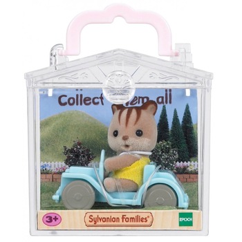 Figurina Sylvanian Families 5203 - Veverita cu masina Figurina Sylvanian Families 5203 - Veverita cu masina