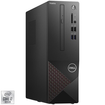 Sistem Desktop Vostro 3681 SFF cu procesor Intel® Core™ i7-10700 pana la 4.80 GHz, Comet Lake, 8GB DDR4, 512GB SSD, Intel® UHD Graphics 630, Windows 10 Pro 64 Sistem Desktop Vostro 3681 SFF cu procesor Intel® Core™ i7-10700 pana la 4.80 GHz, Comet Lake, 8GB DDR4, 512GB SSD, Intel® UHD Graphics 630, Windows 10 Pro 64