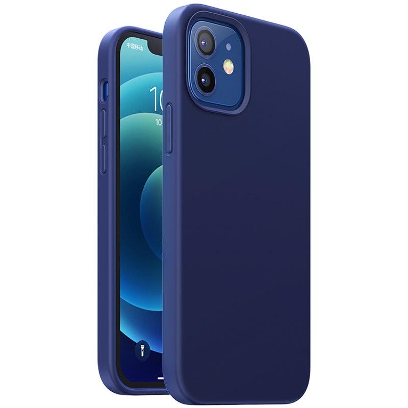 Husa de protectie Ugreen Protective Silicone Flexible pentru iPhone 12 Mini, Navy Blue
