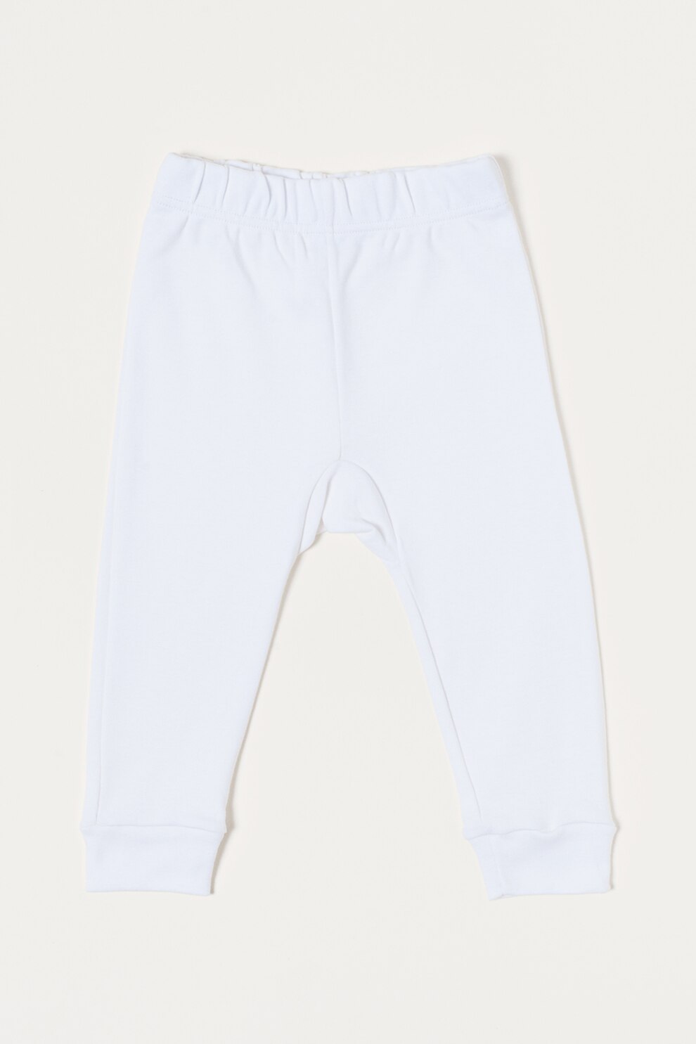 Sofiaman, Pantaloni lungi cu talie elastica, Alb