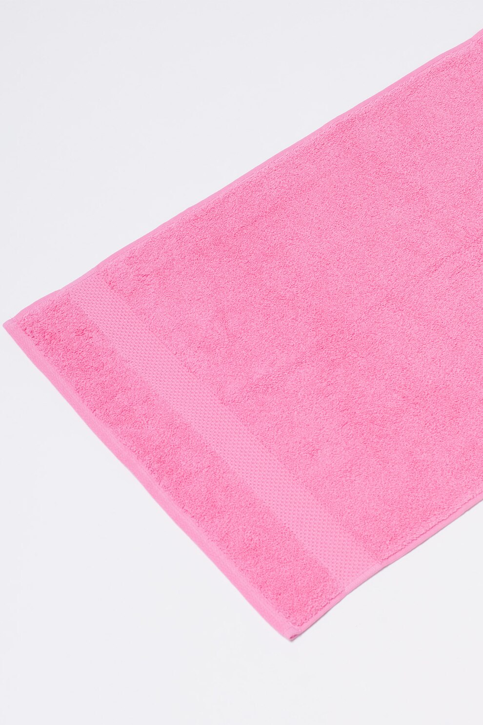 Sofiaman, Prosop de baie din bumbac, cu model uni, Roz, 70x140 CM Standard