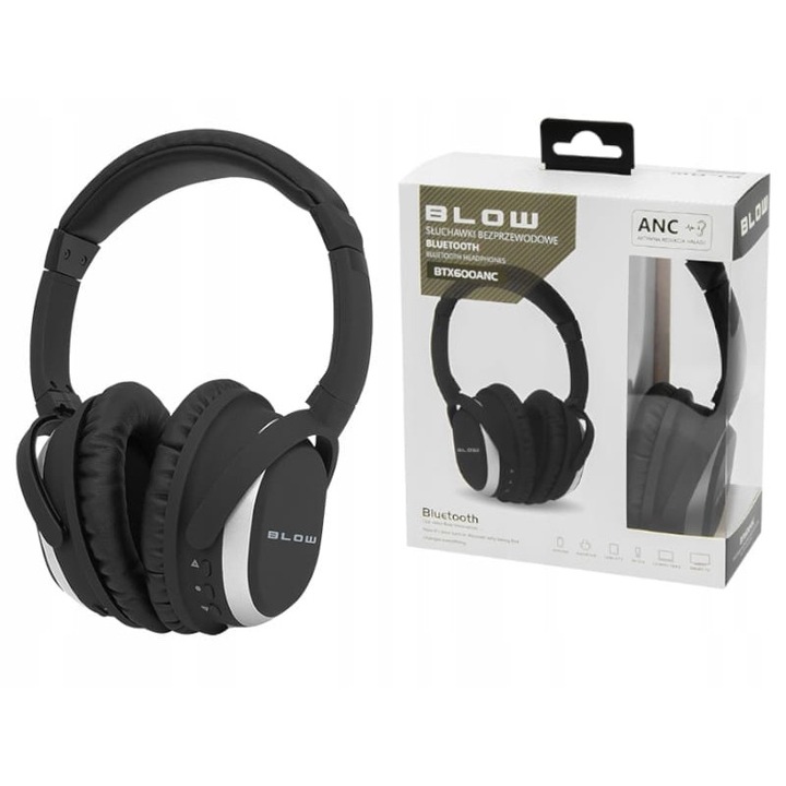 Blow BTX600ANC fekete vezeték nélküli fejhallgató